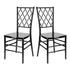 Chivari Black Diamond Resin Chair - 2 Pack - Some Assembly Required CDRB2-U-ZG-T-2