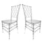 Chivari Clear Resin ProClear Diamond Back Chair - 2 Pack - Some Assembly Required CDRC2-U-ZG-T-2