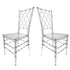 Chivari Clear Resin ProClear Diamond Back Chair - 2 Pack - Some Assembly Required CDRC2-U-ZG-T-2
