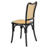 Chivari Black Emma Resin Chair with Natural Cane Back and Rattan Seat CERBN-ZG-T