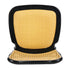 Chivari Black Emma Resin Chair with Natural Cane Back and Rattan Seat CERBN-ZG-T