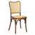 Chivari Chestnut Emma Resin Chair with Natural Cane Back and Rattan Seat CERC-ZG-T