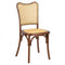Chivari Chestnut Emma Resin Chair with Natural Cane Back and Rattan Seat CERC-ZG-T