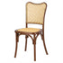 Chivari Chestnut Emma Resin Chair with Natural Cane Back and Rattan Seat CERC-ZG-T