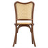 Chivari Chestnut Emma Resin Chair with Natural Cane Back and Rattan Seat CERC-ZG-T
