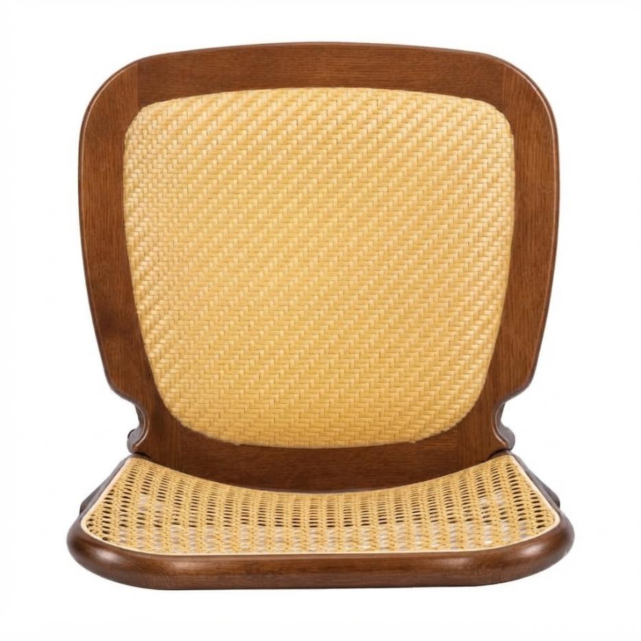 Chivari Chestnut Emma Resin Chair with Natural Cane Back and Rattan Seat CERC-ZG-T