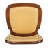 Chivari Chestnut Emma Resin Chair with Natural Cane Back and Rattan Seat CERC-ZG-T