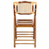 Chivari 40 Pack Synthetic Bamboo Folding Chairs with Steel Skeleton Frame CFBAM-ST-AX-40