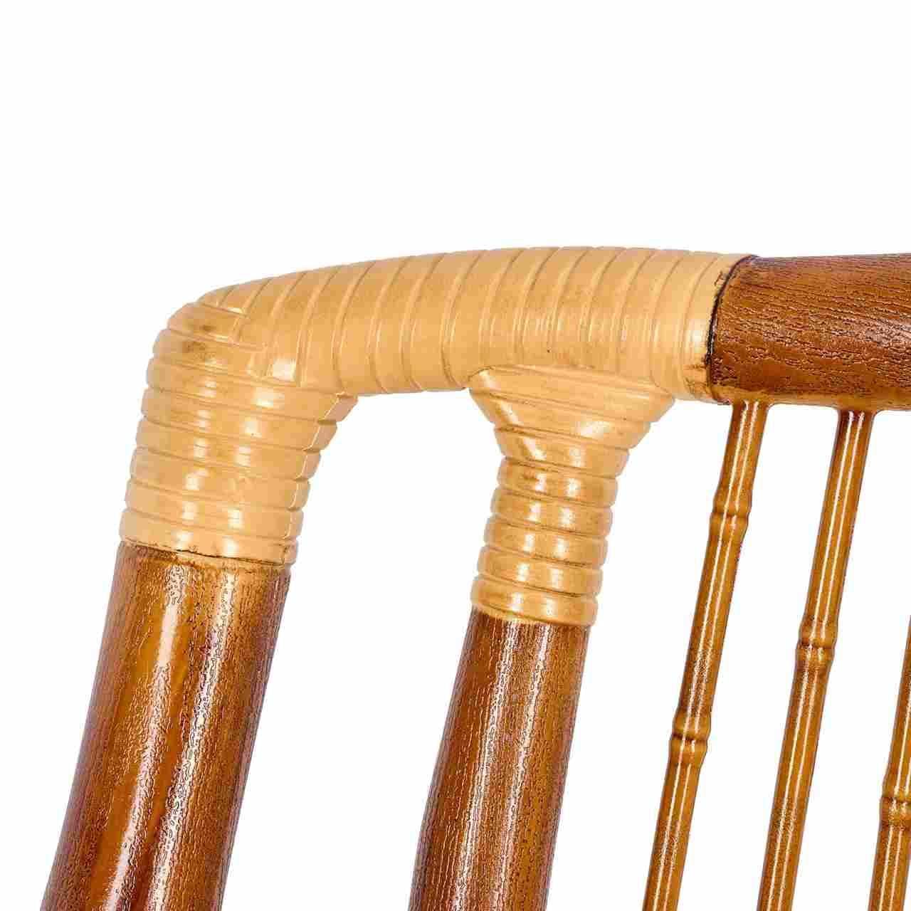 Chivari 40 Pack Synthetic Bamboo Folding Chairs with Steel Skeleton Frame CFBAM-ST-AX-40