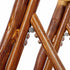 Chivari 40 Pack Synthetic Bamboo Folding Chairs with Steel Skeleton Frame CFBAM-ST-AX-40