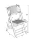 Chivari 40 Pack Synthetic Bamboo Folding Chairs with Steel Skeleton Frame CFBAM-ST-AX-40