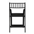 Chivari Black WoodGrain Resin Folding Chiavari Style Chair with Black Vinyl Cushion CFCRBB-AX