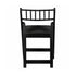 Chivari Black WoodGrain Resin Folding Chiavari Style Chair with Black Vinyl Cushion CFCRBB-AX