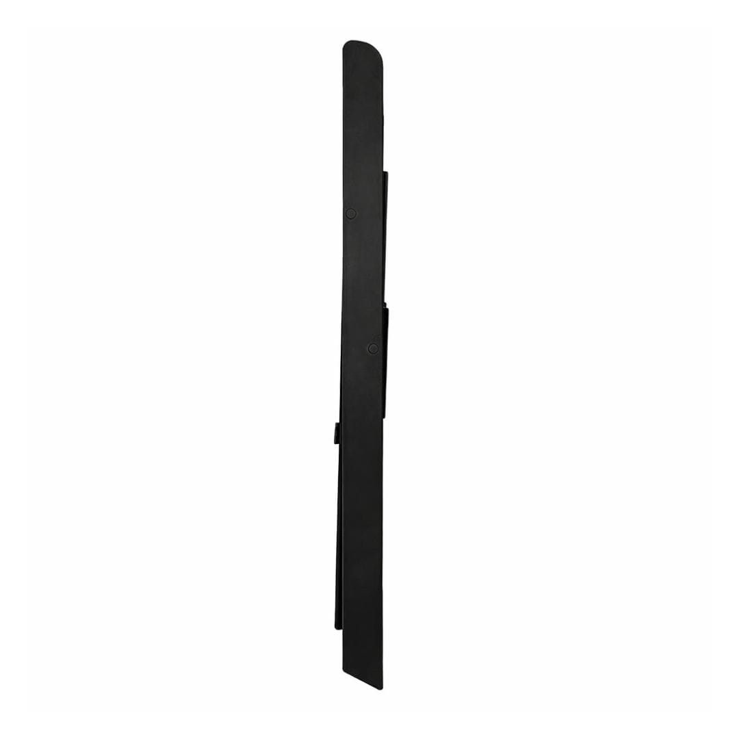 Chivari Black WoodGrain Resin Folding Chiavari Style Chair with Black Vinyl Cushion CFCRBB-AX
