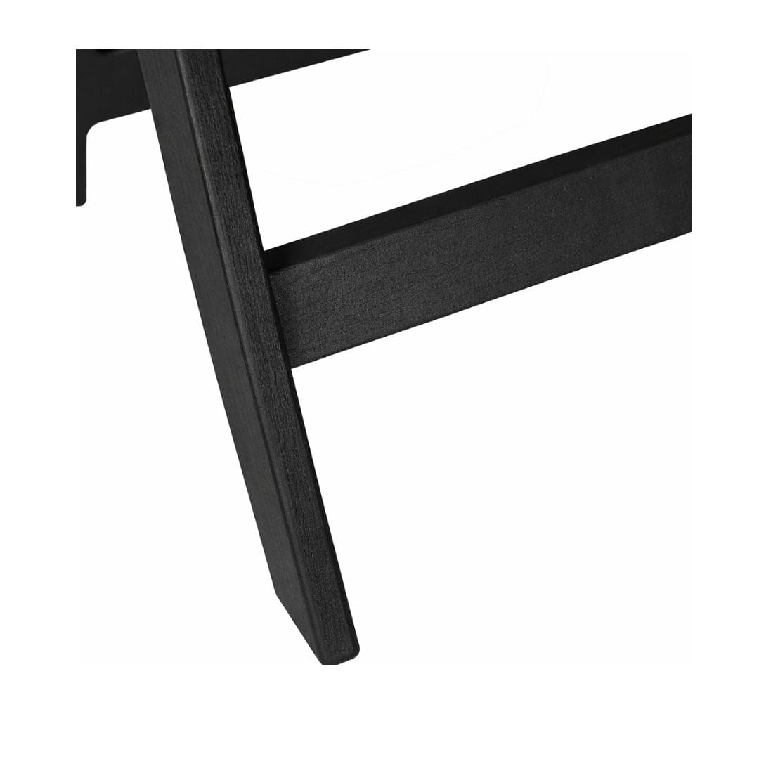Chivari Black WoodGrain Resin Folding Chiavari Style Chair with Black Vinyl Cushion CFCRBB-AX