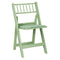 Chivari Sage Green WoodGrain Resin Folding Chiavari Style Chair with Sage Green Cushion CFCRSGB-AX