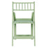 Chivari Sage Green WoodGrain Resin Folding Chiavari Style Chair with Sage Green Cushion CFCRSGB-AX