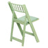 Chivari Sage Green WoodGrain Resin Folding Chiavari Style Chair with Sage Green Cushion CFCRSGB-AX