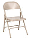 Chivari Beige Metal Folding Chair CFMBE-CX-T