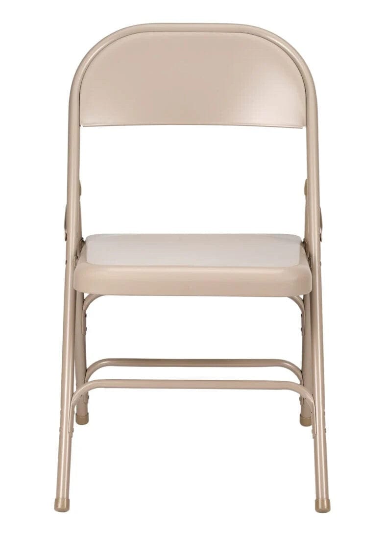 Chivari Beige Metal Folding Chair CFMBE-CX-T