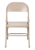 Chivari Beige Metal Folding Chair CFMBE-CX-T