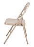 Chivari Beige Metal Folding Chair CFMBE-CX-T