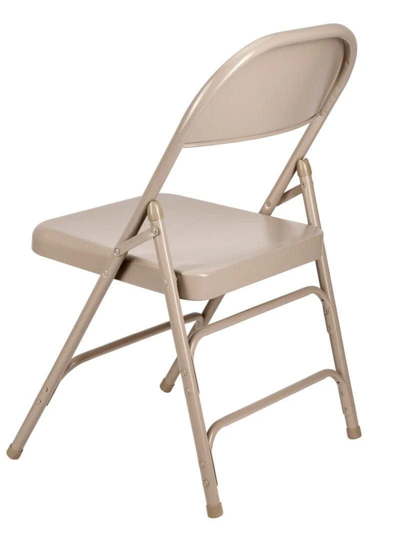Chivari Beige Metal Folding Chair CFMBE-CX-T