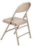 Chivari Beige Metal Folding Chair CFMBE-CX-T