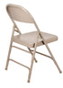 Chivari Beige Metal Folding Chair CFMBE-CX-T