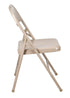 Chivari Beige Metal Folding Chair CFMBE-CX-T