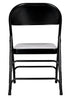 Chivari Black Metal Folding Chair CFMBL-CX-T