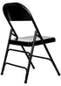 Chivari Black Metal Folding Chair CFMBL-CX-T