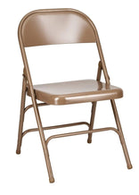 Brown Metal Folding Chair