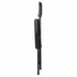 Chivari Black 2.5" Fabric Cushion Folding Metal Chair with Matching Frame and 3 Curved Bars CFMFB2-CX-T