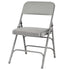 Chivari 40 Pack Gray Metal Folding Chairs with Gray Vinyl Cushions CFMVGR1-CX-T-40