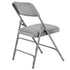 Chivari 40 Pack Gray Metal Folding Chairs with Gray Vinyl Cushions CFMVGR1-CX-T-40