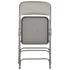 Chivari 40 Pack Gray Metal Folding Chairs with Gray Vinyl Cushions CFMVGR1-CX-T-40