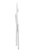 Chivari White Metal Folding Chair CFMW-CX-T