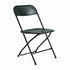 Chivari Black Folding Chair (Steel-Poly Chair) CFPB-AX-T