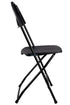 Chivari 200 Pack Black Fan Back Folding Chair (Steel-Poly Chair) CFPB-FAN-CX-T-200