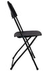 Chivari Black Fan Back Folding Chair (Steel-Poly Chair) CFPB-FAN-CX-T