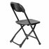 Chivari Kids Black Folding Chair (Steel-Poly Chair) CFPB-KID-AX-T