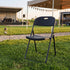 Black Grass and Sand Plastic Folding Poly Chair
