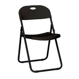 Black Grass and Sand Plastic Folding Poly Chair