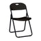 Black Grass and Sand Plastic Folding Poly Chair