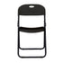 Black Grass and Sand Plastic Folding Poly Chair