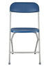 Chivari Blue Folding Chair (Steel-Poly Chair) CFPBLU-AX-T