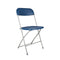 Chivari Blue Folding Chair (Steel-Poly Chair) CFPBLU-AX-T