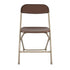 Chivari Brown Folding Chair (Steel-Poly Chair) CFPBR-CXI