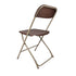 Chivari Brown Folding Chair (Steel-Poly Chair) CFPBR-CXI